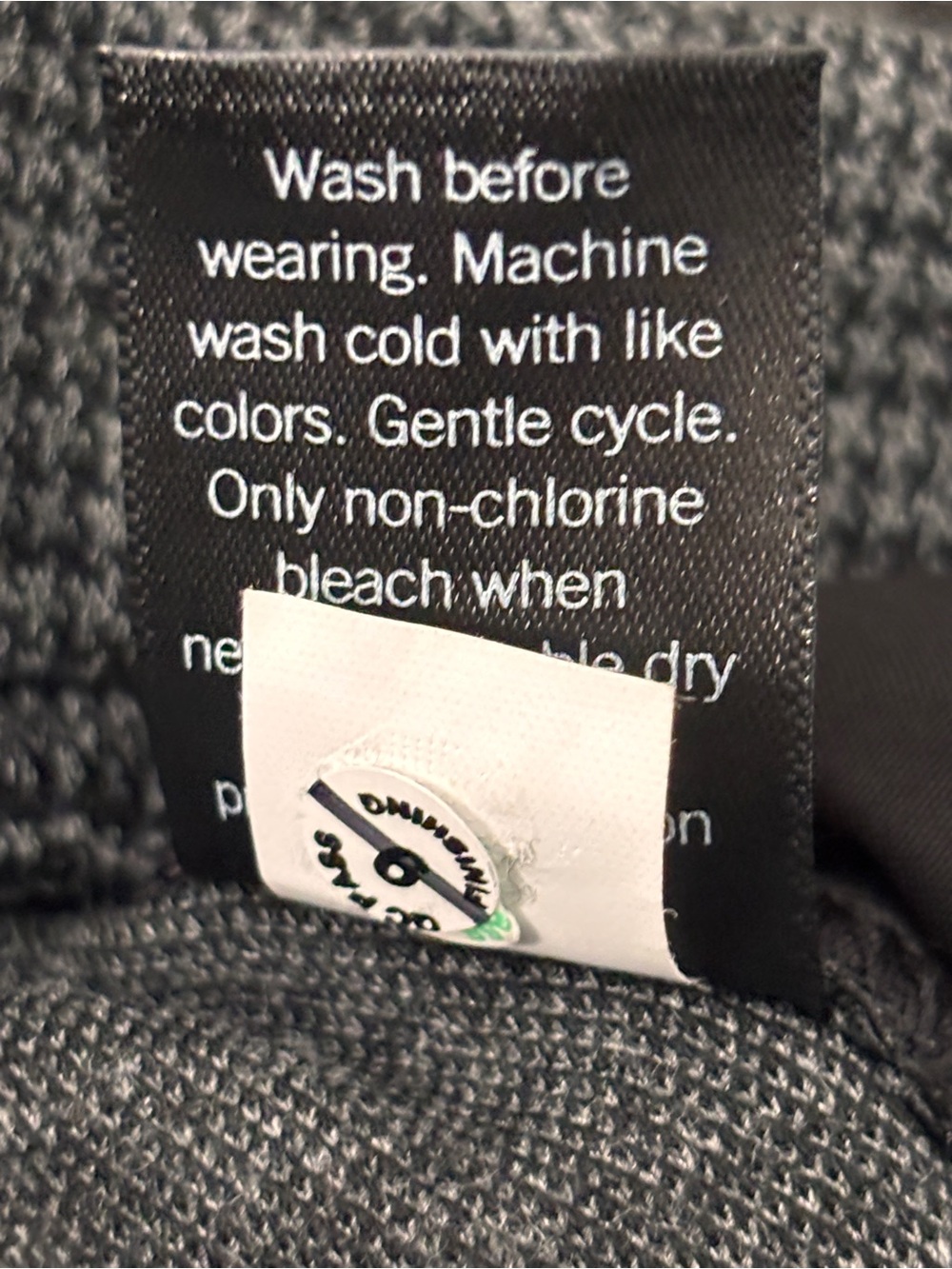NWT Simply Vera Wang Sz XL Houndstooth Career Pants Medium Gray Black Stretch - Picture 12 of 12